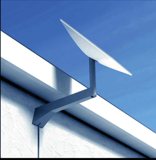 wall mounted starlink Wall mounted Starlink installation